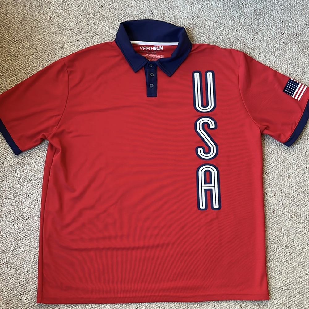 Fifth Sun USA polo jersey L